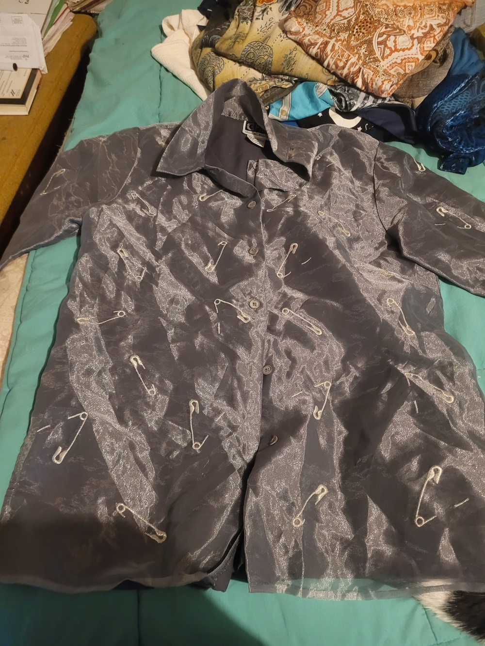 Christian Francis Roth Safety Pin Pattern Shirt